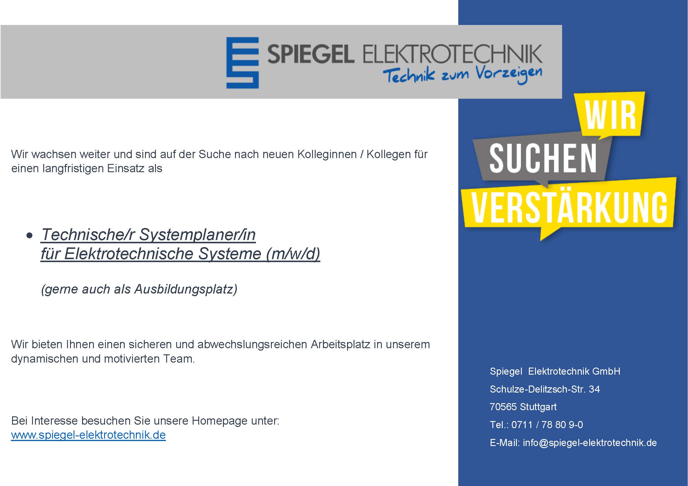 Stellenanzeigen technischer Zeichner